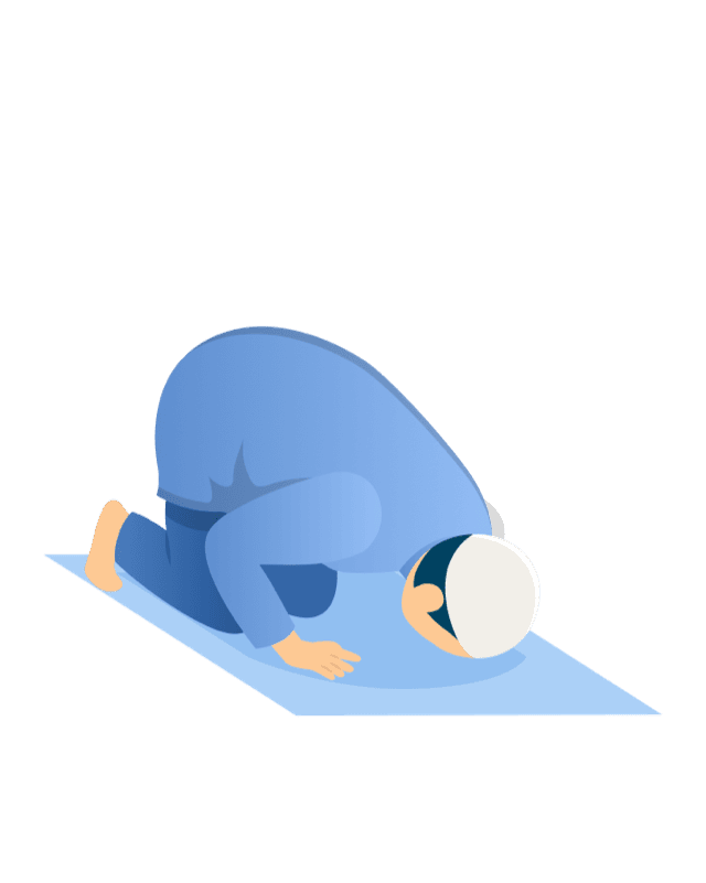 Sujud: prostration, men